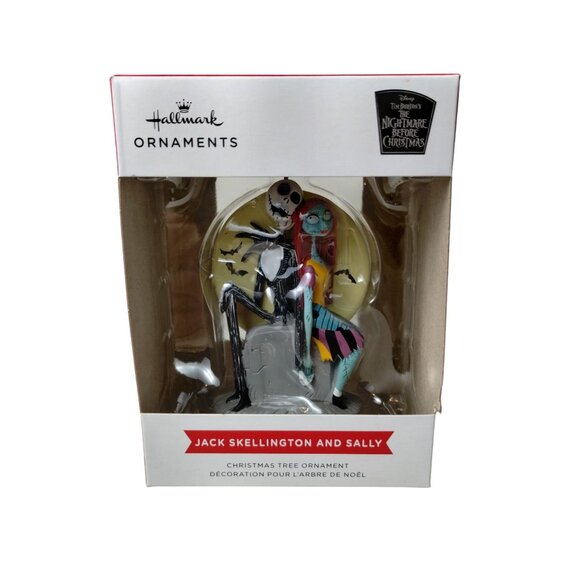 Hallmark Nightmare Before Christmas Jack Skellington and Sally Tree Ornament - Picture 11 of 12